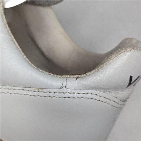 Veja V-10 Natural Gum Sole Leather Sneakers White 11 - Picture 7 of 8